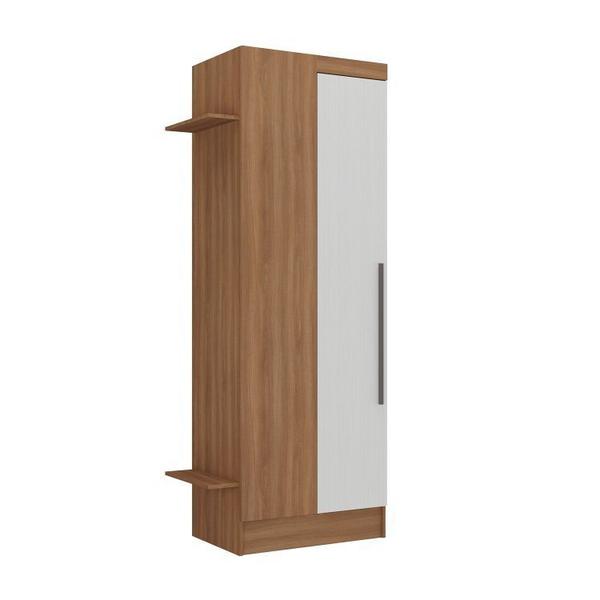 Imagem de Guarda-Roupa Modulado Viena 10 Portas 8 Gavetas 7 Peças Espresso Móveis Nogal/Branco