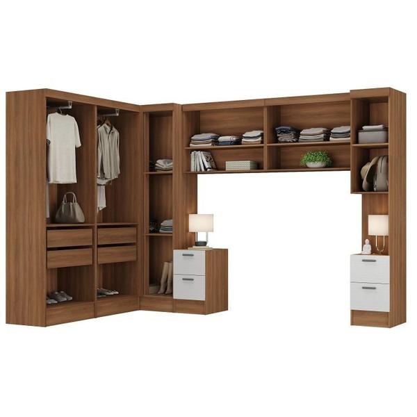 Imagem de Guarda-roupa Modulado Viena 10 Portas 8 Gavetas 7 Peças Espresso Móveis