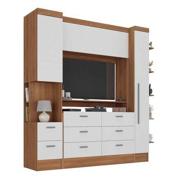 Imagem de Guarda-roupa Modulado Viena 2 Portas 8 Gavetas 3 Peças Espresso Móveis