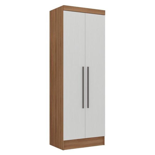 Imagem de Guarda-Roupa Modulado Viena 3 Portas 4 Gavetas 3 Peças Espresso Móveis Noga/Branco