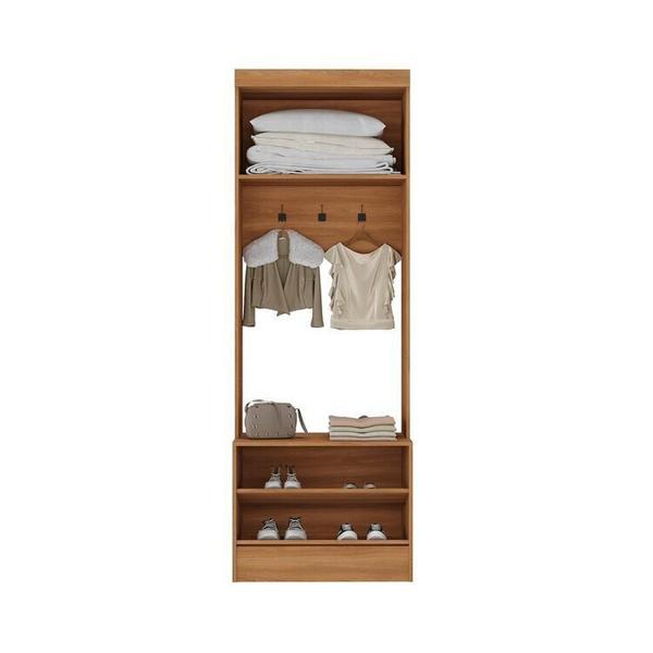 Imagem de Guarda-roupa Modulado Viena 7 Portas 2 Gavetas5 Peças Espresso Móveis Nogal/Branco