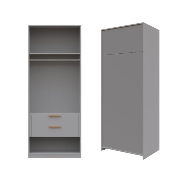 Imagem de Guarda-roupa Modular 80cm sem Portas com Gaveteiro Jade Cabecasa Madeiramadeira