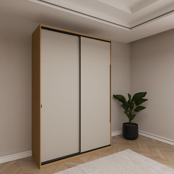 Imagem de Guarda Roupa Modular de 2 Portas 4 Gavetas 4 Prateleiras Nancy