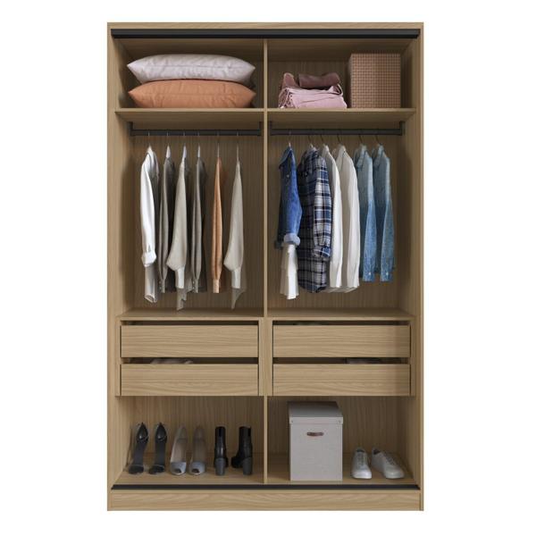 Imagem de Guarda Roupa Modular de 2 Portas 4 Gavetas 4 Prateleiras Nancy