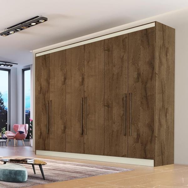 Imagem de Guarda Roupa Oslo 6 Portas 4 Gavetas MDF - MadeMarcs