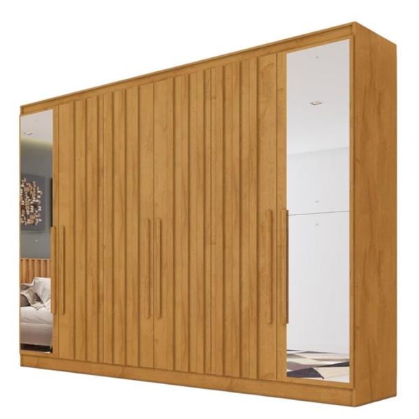 Imagem de Guarda Roupa Oxford 6 Portas 4 Gavetas com Espelho MDF - MadeMarcs