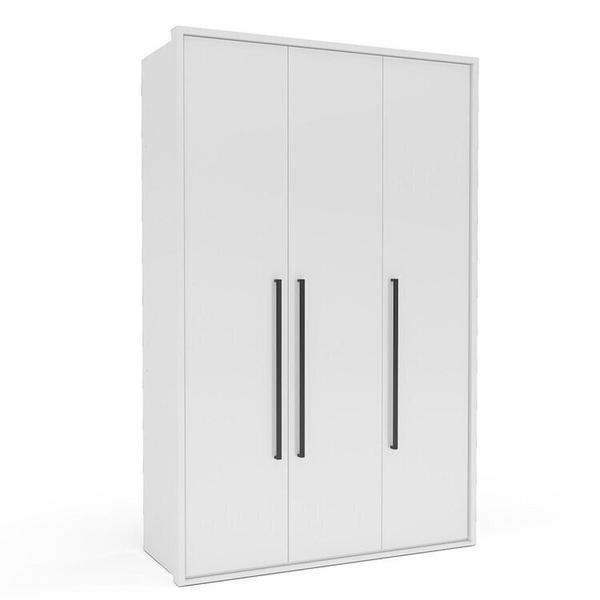 Imagem de Guarda-Roupa Sevilha 3 Portas Cômoda 8 Gavetas Mesa de Cabeceira 2 Gavetas Branco