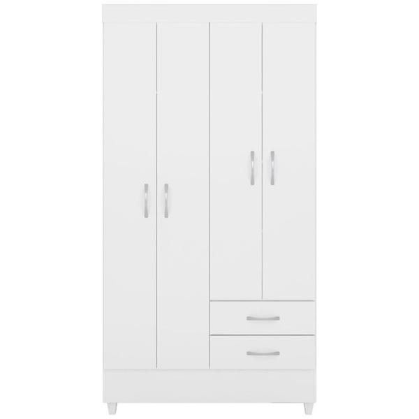 Imagem de Guarda Roupa Solteiro 04 Portas 42860 Branco Rosa Flex Demobile