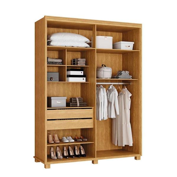 Imagem de Guarda Roupa Solteiro 100% MDF 4 Portas - Cinamomo Viena