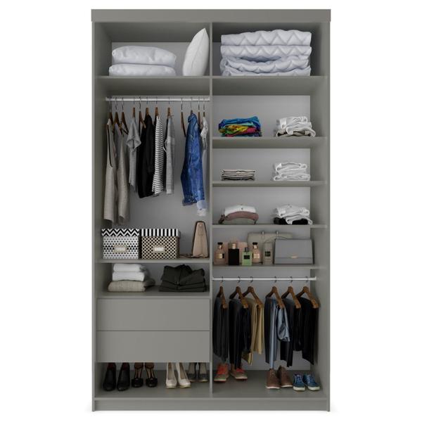 Imagem de Guarda-roupa Solteiro 100% Mdf Bp com 2 Portas e 1 Espelho Geneve