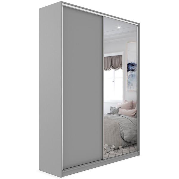 Imagem de Guarda-roupa Solteiro 100% Mdf Bp com 2 Portas e 1 Espelho Zermatt