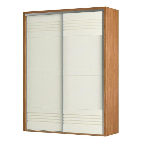 Imagem de Guarda Roupa Solteiro 179Cm 2 Portas De Correr 100% Mdf Tw601 Freijó-Off White