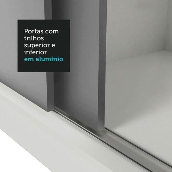 Imagem de Guarda-Roupa Solteiro 2 Portas de Correr 2 Gavetas Vivare Madesa