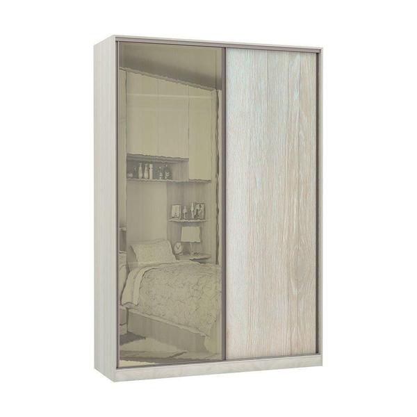 Imagem de Guarda-roupa Solteiro 2 Portas De Correr 8 Cm Legno Crema