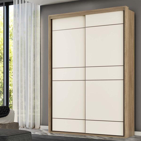 Imagem de Guarda Roupa Solteiro 2 Portas MDF 1,70 m Qualitá Belmax