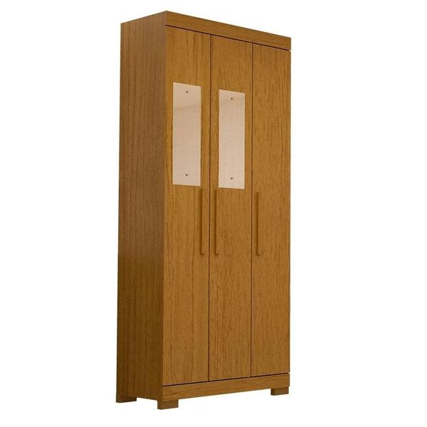 Imagem de Guarda Roupa Solteiro 3 Portas 100% Mdf Com Espelho Lana Acp Móveis Cinamomo