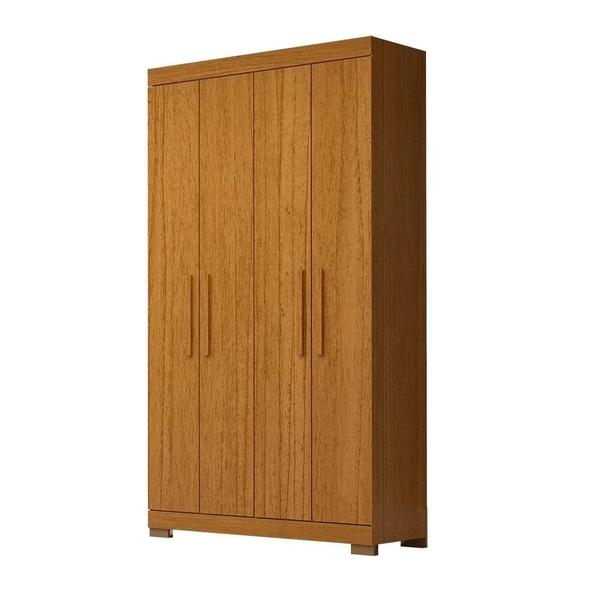 Imagem de Guarda Roupa Solteiro 4 Portas 100% Mdf Lana Acp Móveis Cinamomo