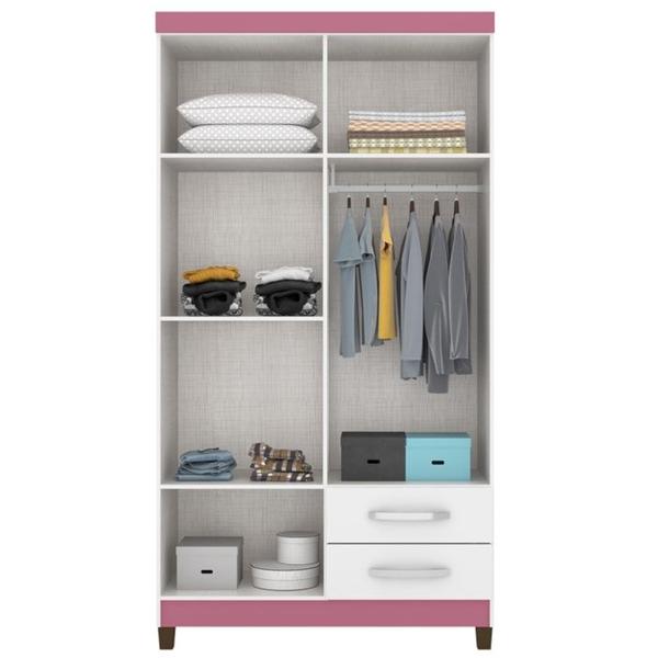 Imagem de Guarda Roupa Solteiro 4 Portas 3565 Branco Flex INCC