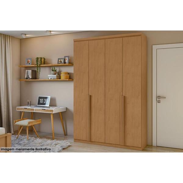 Imagem de Guarda Roupa Solteiro 4 Portas e 2 Gavetas Alonzo New Rovere - Lopas