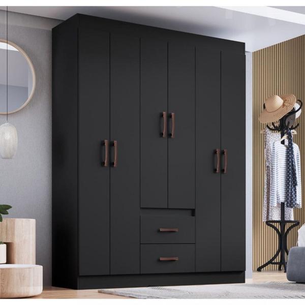 Guarda Roupa Solteiro 6 Portas 2 Gavetas Sidney Doripel Guarda Roupa Solteiro 6 Portas 2 Gavetas Sidney Doripel