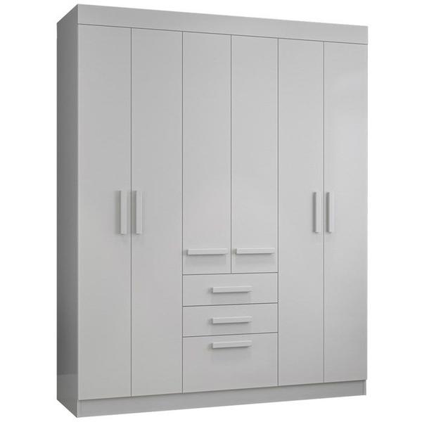 Imagem de Guarda Roupa Solteiro 7 Portas 178cm 2045137 Branco ARMoveis