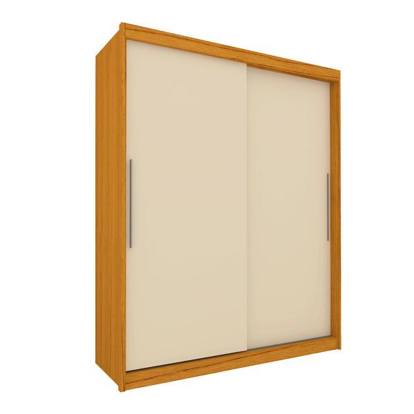 Imagem de Guarda-Roupa Solteiro Agata 2 Portas 3 Gavetas 100% Mdf Naturale/Off White - Gelius