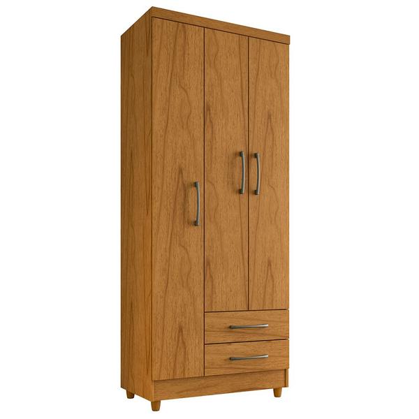 Imagem de Guarda Roupa Solteiro Barcelona 3 Portas 2 Gavetas Cinamomo - Saga Decor