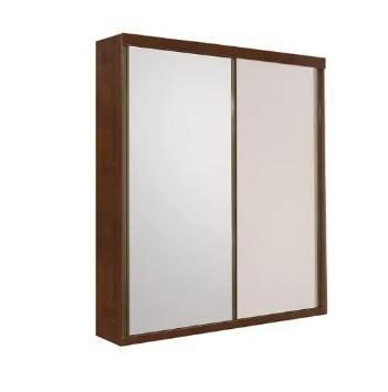 Imagem de Guarda Roupa Solteiro Búzios 2 Portas de Correr 1 Porta Espelhada 3 Gavetas 100% MDF - Móveis Valverde - New Canion/Off