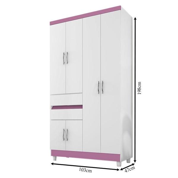 Imagem de Guarda Roupa Solteiro Exellence 2260 Branco Flex - Araplac