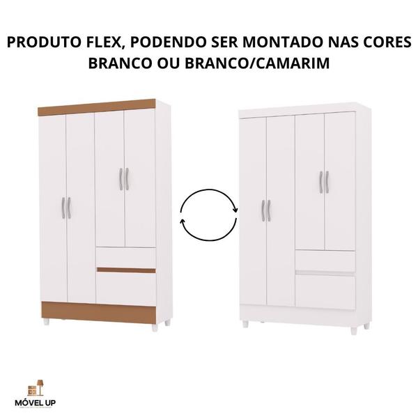 Imagem de Guarda-Roupa Solteiro Ideal Plus 4 Portas - Vlr Móveis