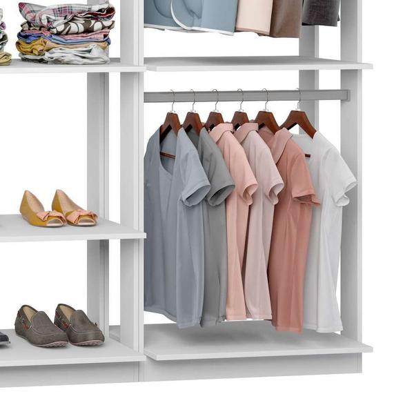 Imagem de Guarda-Roupa Solteiro Modulado Clothes Branco