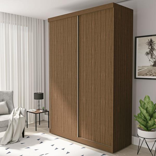 Imagem de Guarda Roupa Solteiro Premium Salvador 138cm 2 Portas 2 Gavetas Espresso Móveis