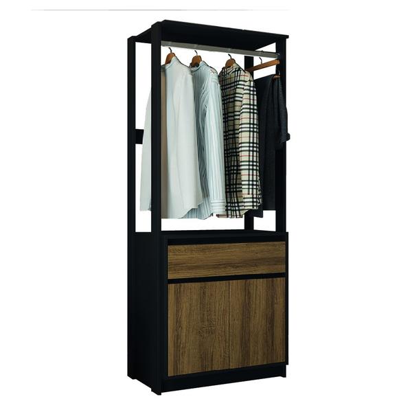 Imagem de Guarda Roupas Closet Modulado Aberto e Organizador Com 2 Portas 1 Gaveta Batrol