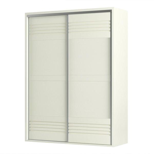 Imagem de Guarda Roupas com 2 Portas de Correr 178,6cm 100% MDF Off White Dalla Costa