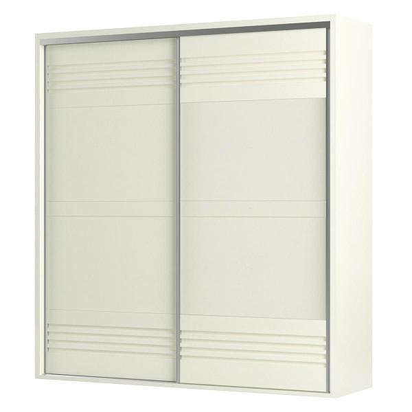 Imagem de Guarda Roupas com 2 Portas de Correr 223 Cm em 100% MDF Off White Dalla Costa