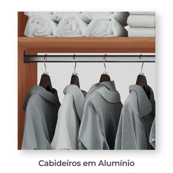 Imagem de Guarda-Roupas Milano 100% MDF Tuboarte 6 Portas 4 Gavetas 6 Espelhos