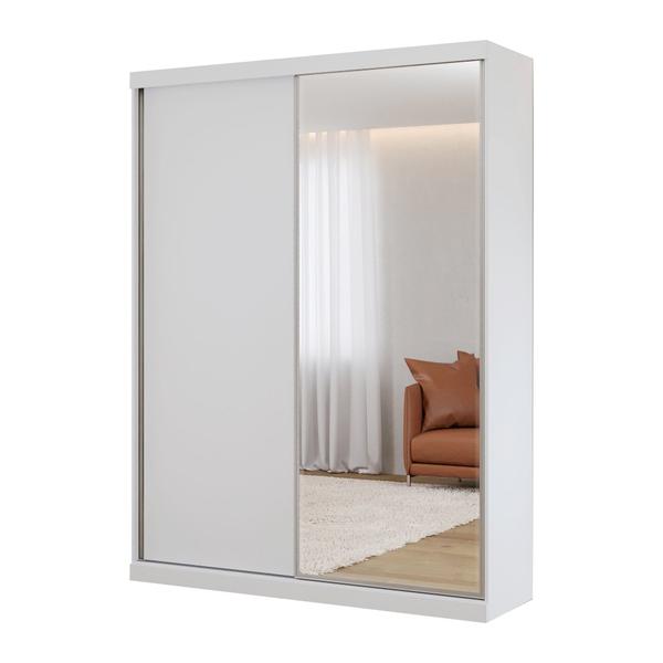 Imagem de Guarda Roupas Modulado Solteiro com Espelho 176cm 2 Portas de Correr 100% MDF Royal