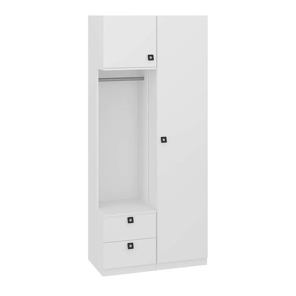 Imagem de Guarda-Roupas Modular 5 Prateleiras 1 Cabideiro Branco Lilies Móveis