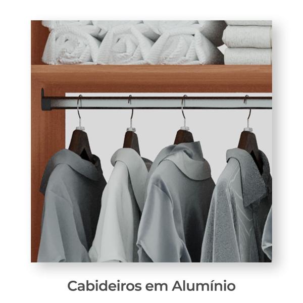 Imagem de Guarda-Roupas Panamá 100% MDF Tuboarte 6 Portas 6 Gavetas e Espelho