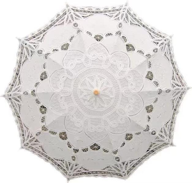 Imagem de Guarda-sol de renda Bestage 30.7 Vintage Wedding Ivory