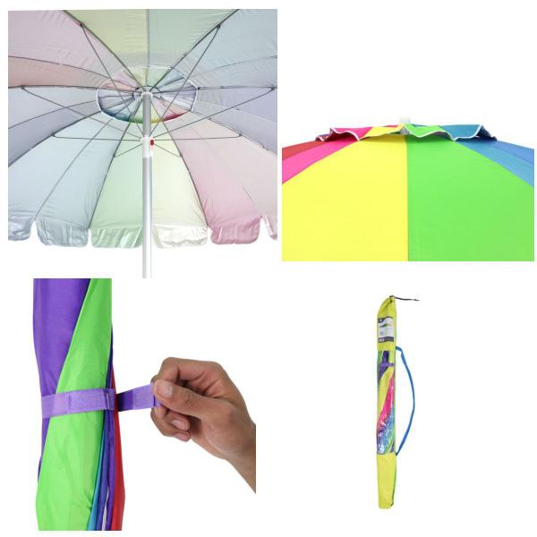 Guarda Sol Enorme Poteção UV Cores em Gomos 2,2m Piscina Pra - Bel Imagem de Guarda Sol Enorme Poteção UV Cores em Gomos 2,2m Piscina Pra