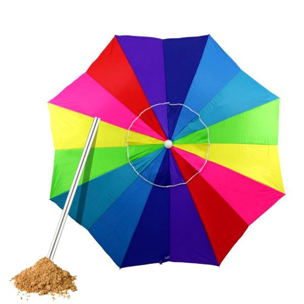 Guarda Sol Enorme Poteção UV Cores em Gomos 2,2m Piscina Pra - Bel Imagem de Guarda Sol Enorme Poteção UV Cores em Gomos 2,2m Piscina Pra