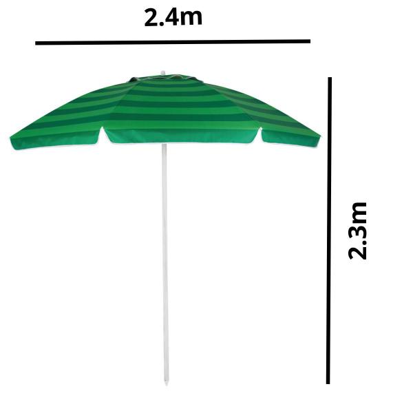 Imagem de Guarda Sol Gigante 2,40m Uv Praia Piscina Respirável Verão