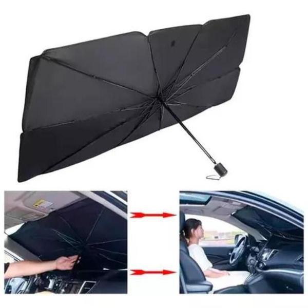 Imagem de Guarda Sol Parabrisa Carro Proteção Solar Guarda Chuva Uv+