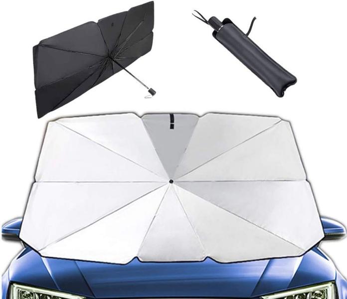 Imagem de Guarda Sol Parabrisa Carro Proteção Solar Uv Guarda Chuva