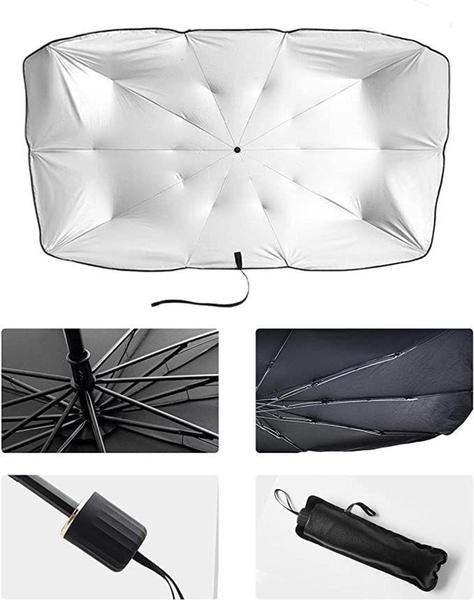 Imagem de Guarda Sol Portátil Para Brisa Carro Proteção Raio Solar Uv - BRELLA SHIELD