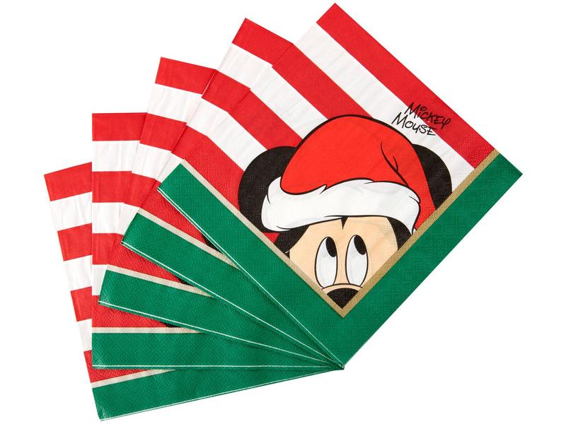 Guardanapo de Natal Mickey 16x16cm 20 Folhas Guardanapo de Natal Mickey 16x16cm 20 Folhas
