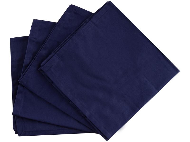 Guardanapo de Tecido Azul 100% Algodão - 45x45cm Buddemeyer Sicily 4 Peças