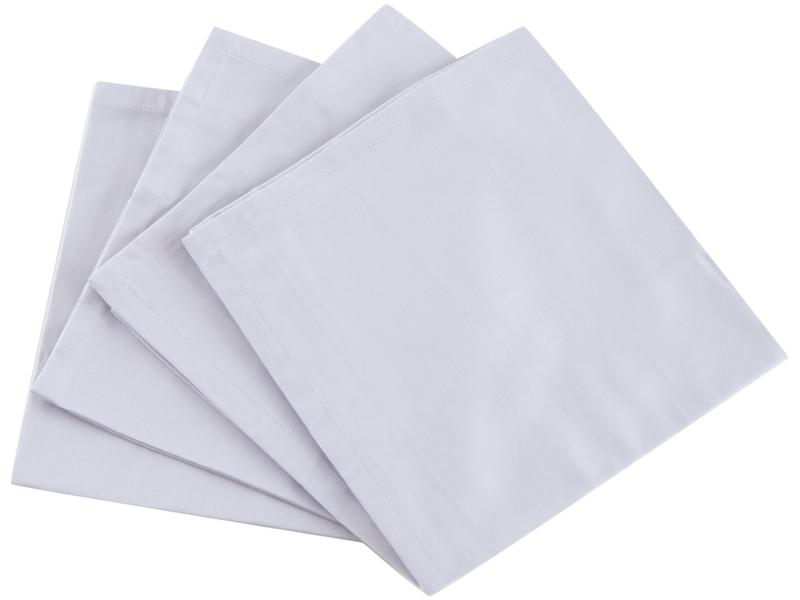 Guardanapo de Tecido Cinza 100% Algodão 45x45cm Buddemeyer Monreale 4 Peças