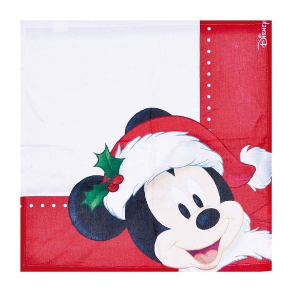 Imagem de Guardanapo de Tecido Mickey Natal Disney 40x40cm - 04 unidades - Cromus Natal - Rizzo